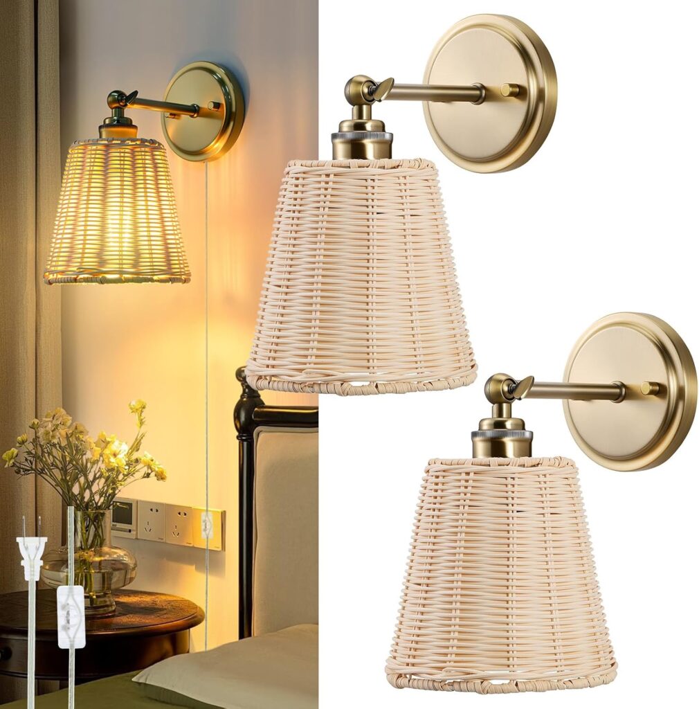 Modern Woven Rattan Floor Lamps – Contemporary