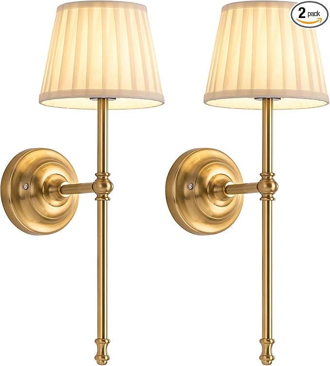 Hardwired Brass Boho Wall Sconces