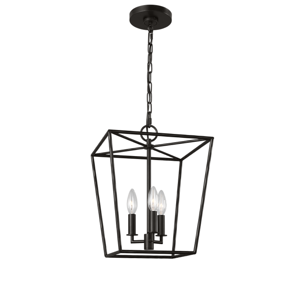 Rustic Black Lantern Pendant