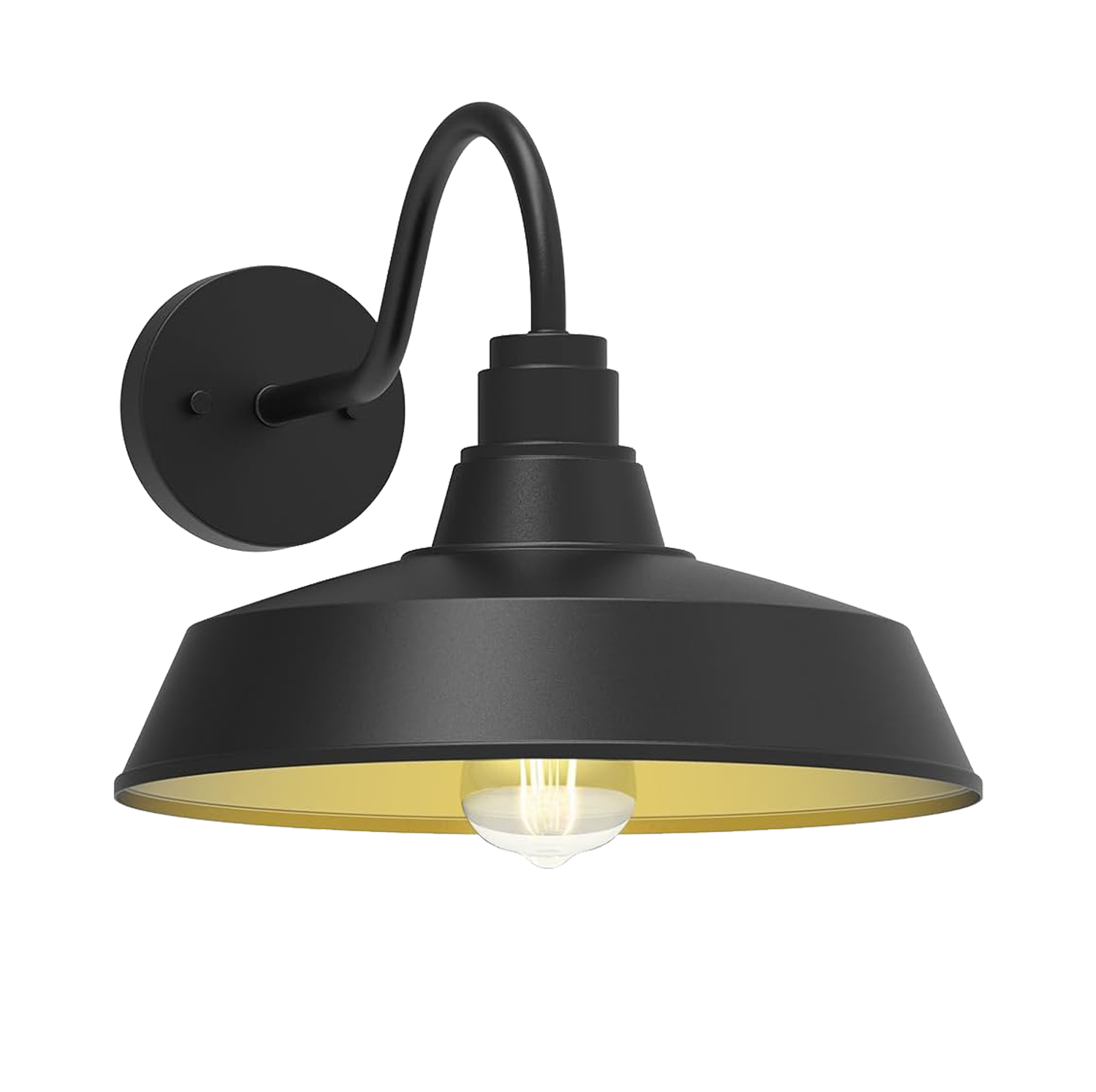 Exterior Farmhouse Gooseneck Outdoor Light Fixture Anti-Rust Waterproof Barn Lights