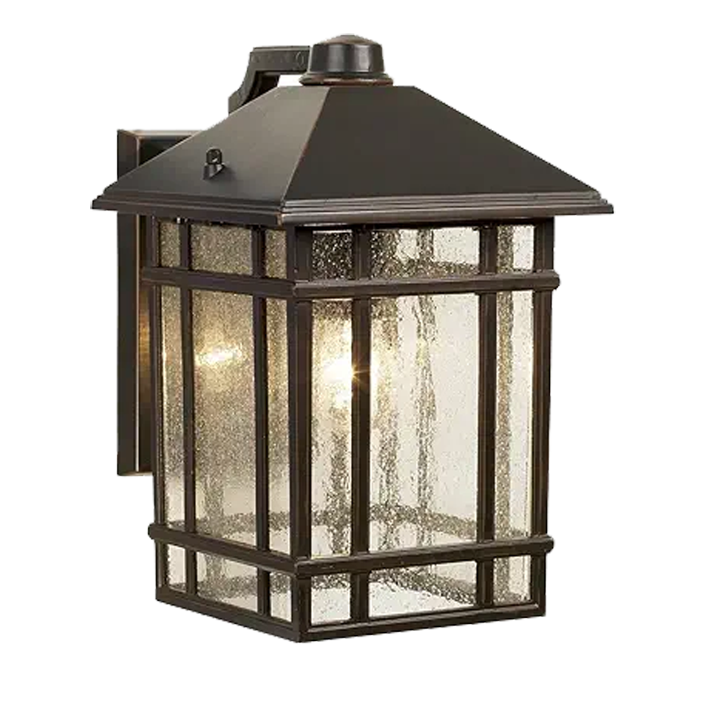 Rustic Bronze Outdoor Wall Lantern