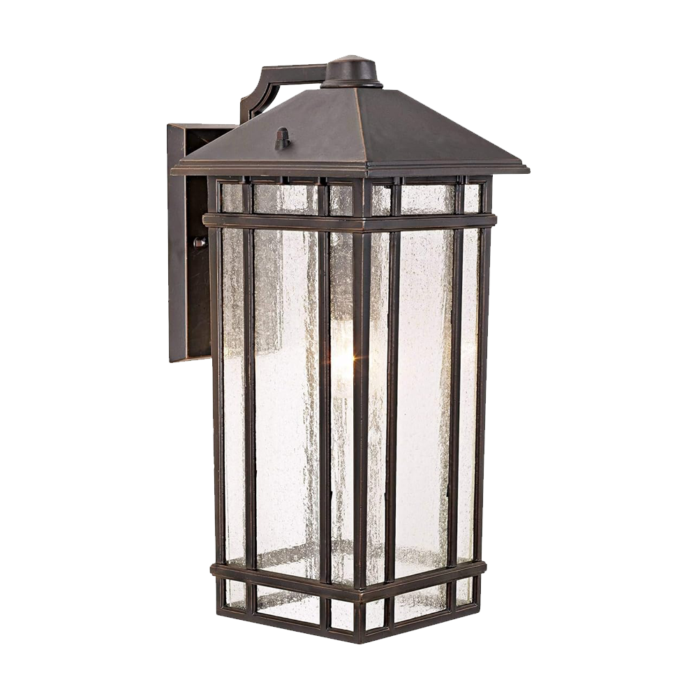 Rustic Bronze Outdoor Wall Lantern