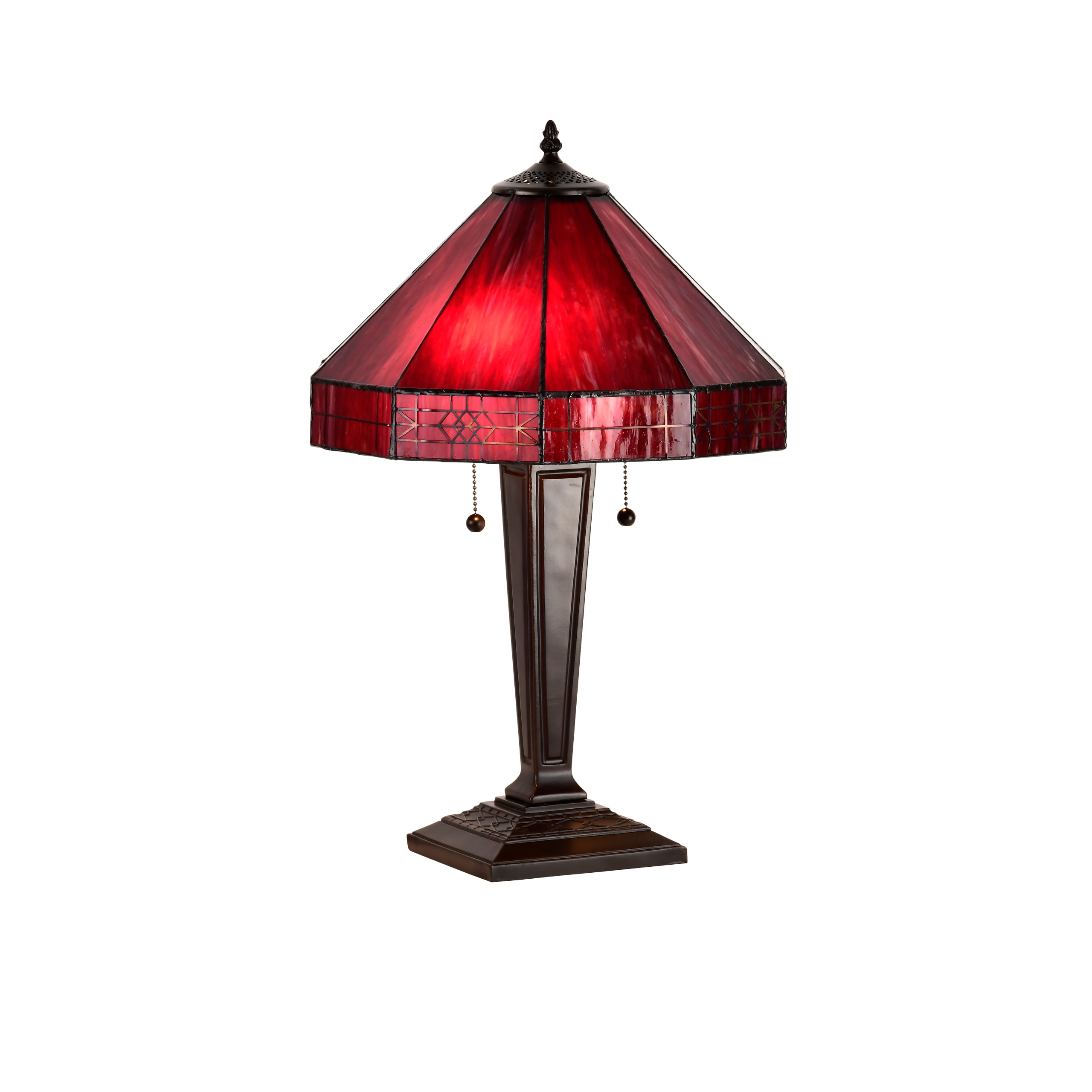 Tiffany-Style Dragonfly Stained Glass Table Lamp - Decorative Lighting