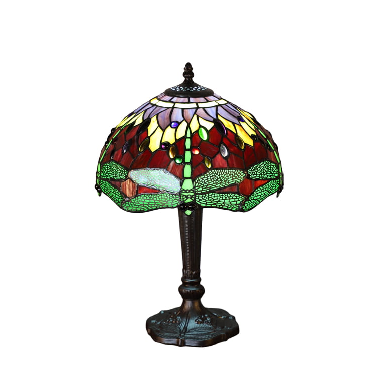 Tiffany Dragonfly Stained Glass Table Lamp