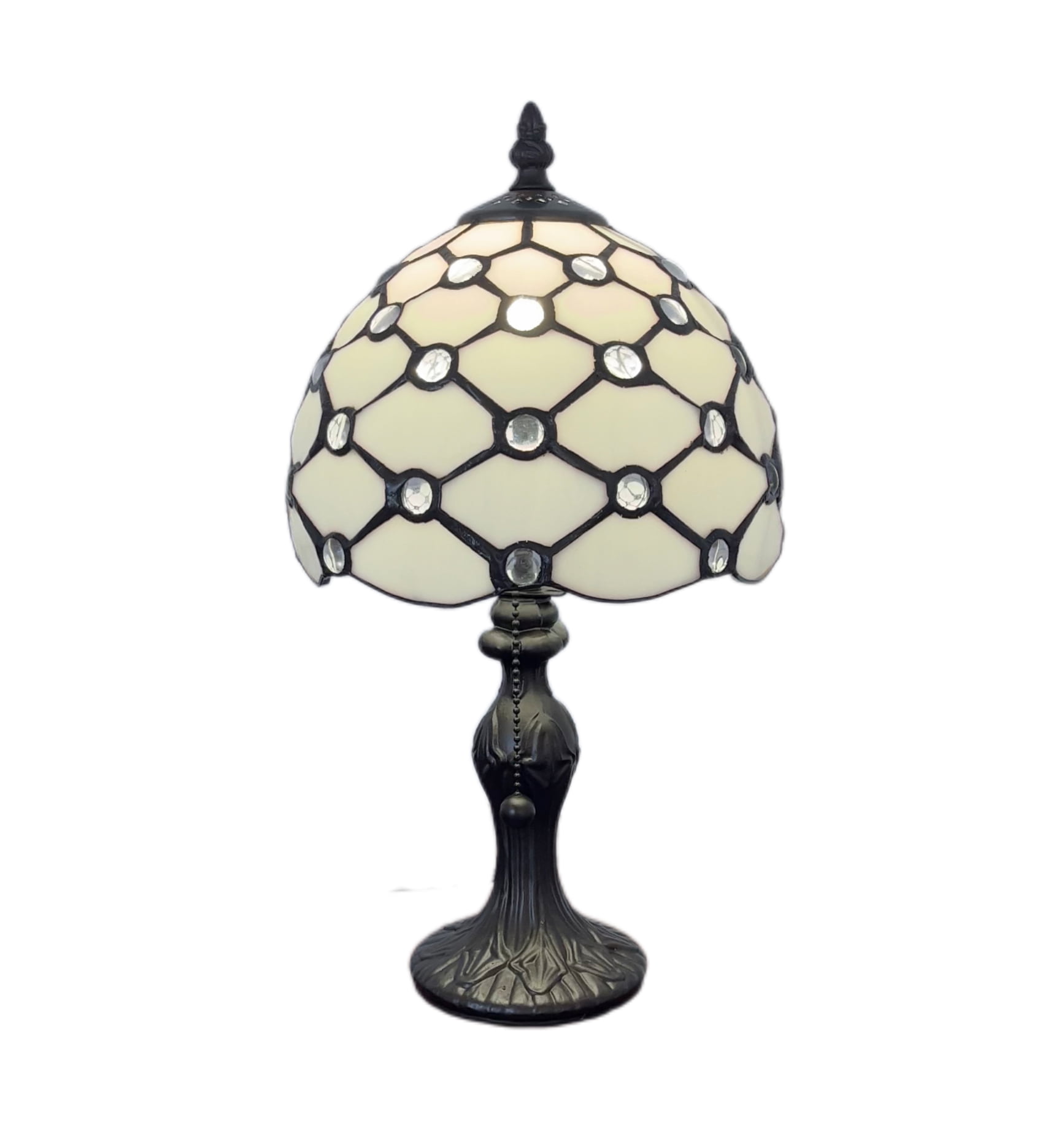 Tiffany-Style Dragonfly Stained Glass Table Lamp - Decorative Lighting