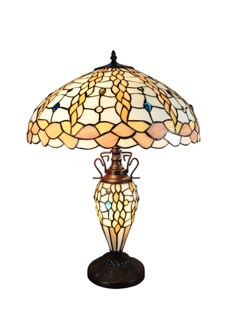 Tiffany Dragonfly Stained Glass Table Lamp