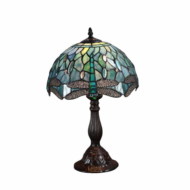 Tiffany Dragonfly Stained Glass Table Lamp