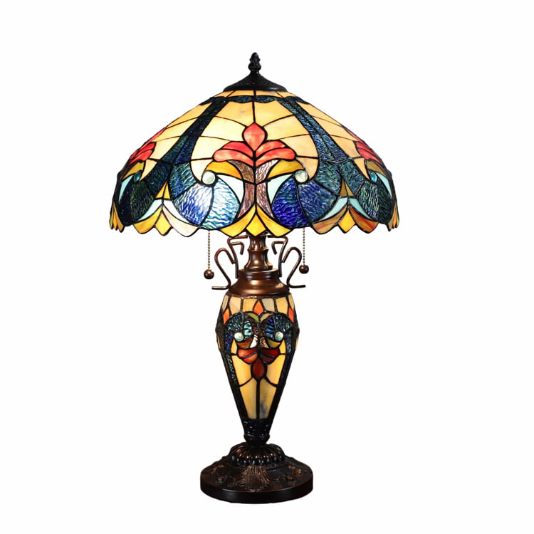 Tiffany Dragonfly Stained Glass Table Lamp