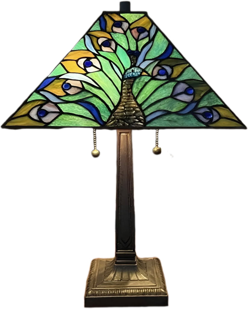 Tiffany Dragonfly Stained Glass Table Lamp
